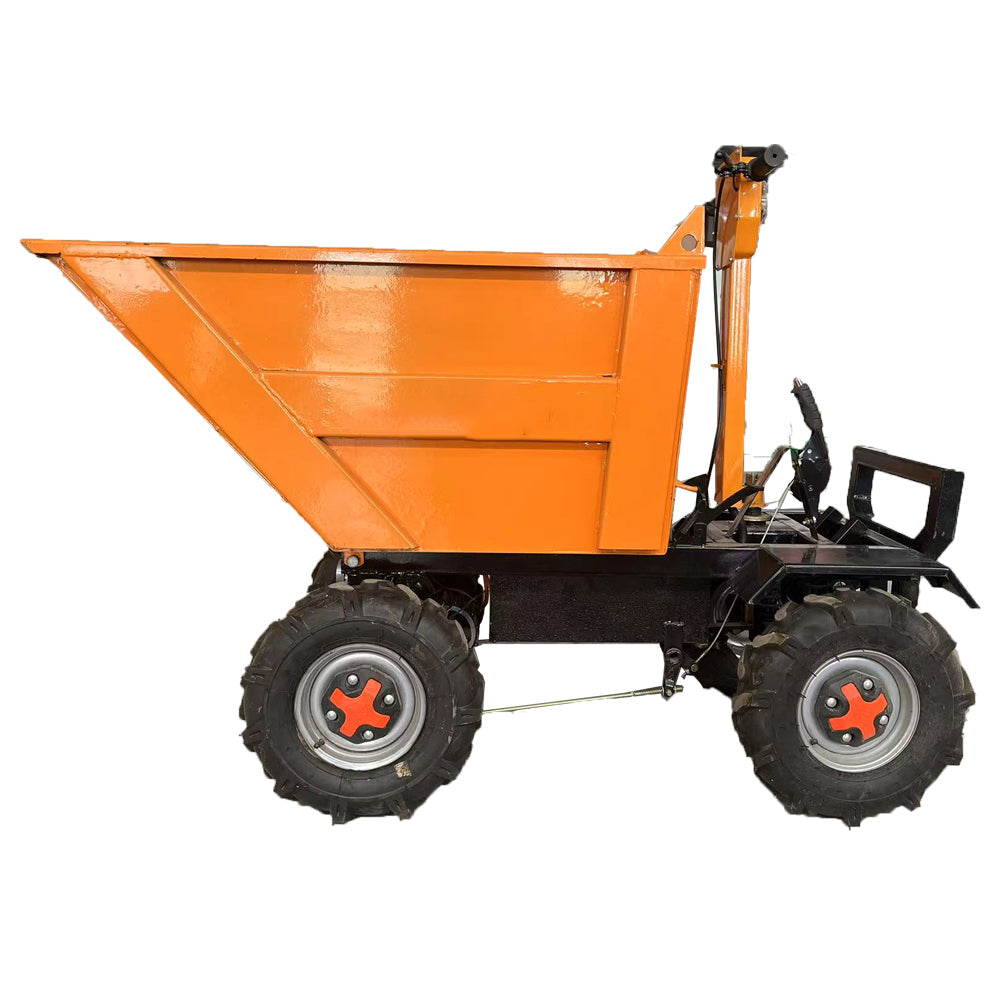 Electric four-wheeler hand tipping bucket truck Engineering vehicle