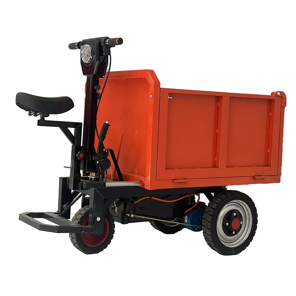 Electric engineering vehicle three in one three door ash hopper