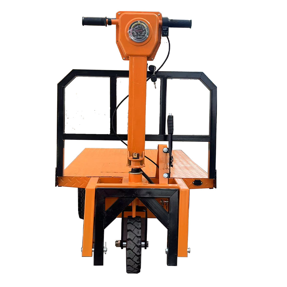 Electric tricycle stand flatbed Engineering vehicle