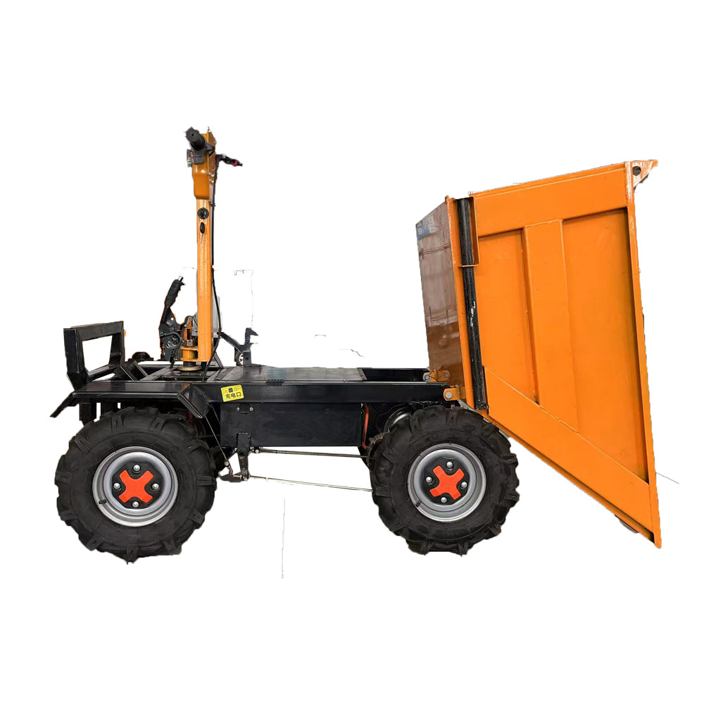 Electric four-wheeler hand tipping bucket truck Engineering vehicle