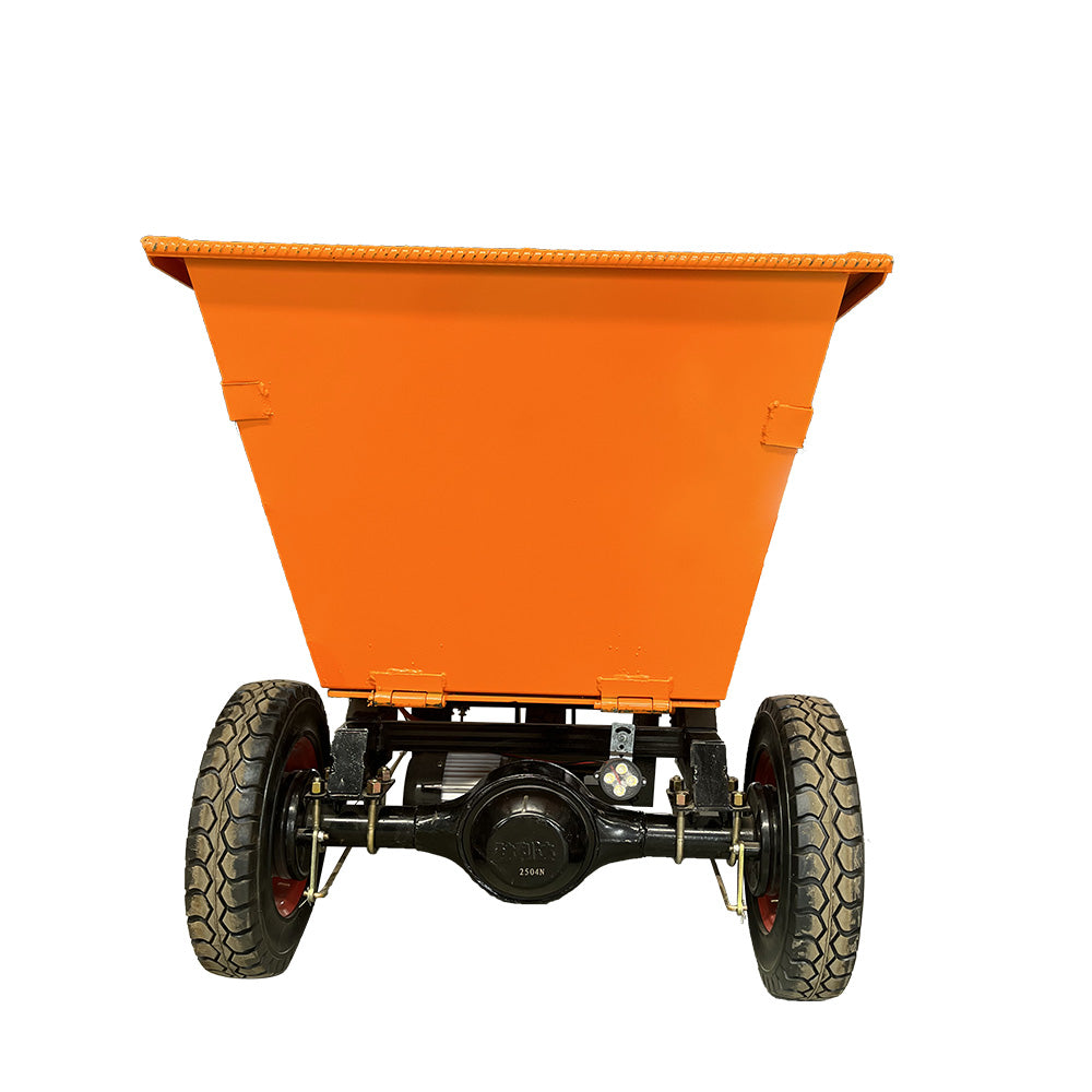 Electric push double dump truck Engineering vehicle