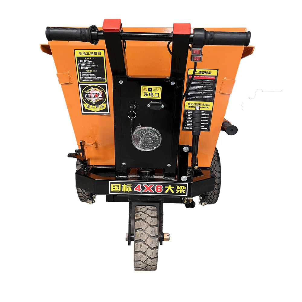 Electric push double dump truck  Engineering vehicle