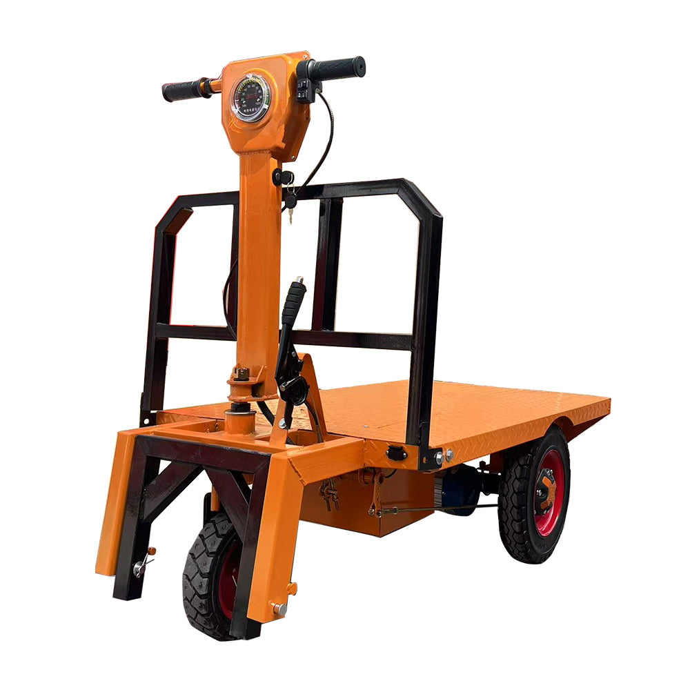 Electric tricycle stand flatbed Engineering vehicle