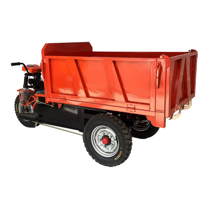 Electric engineering tricycle three-door brick pulling vehicle