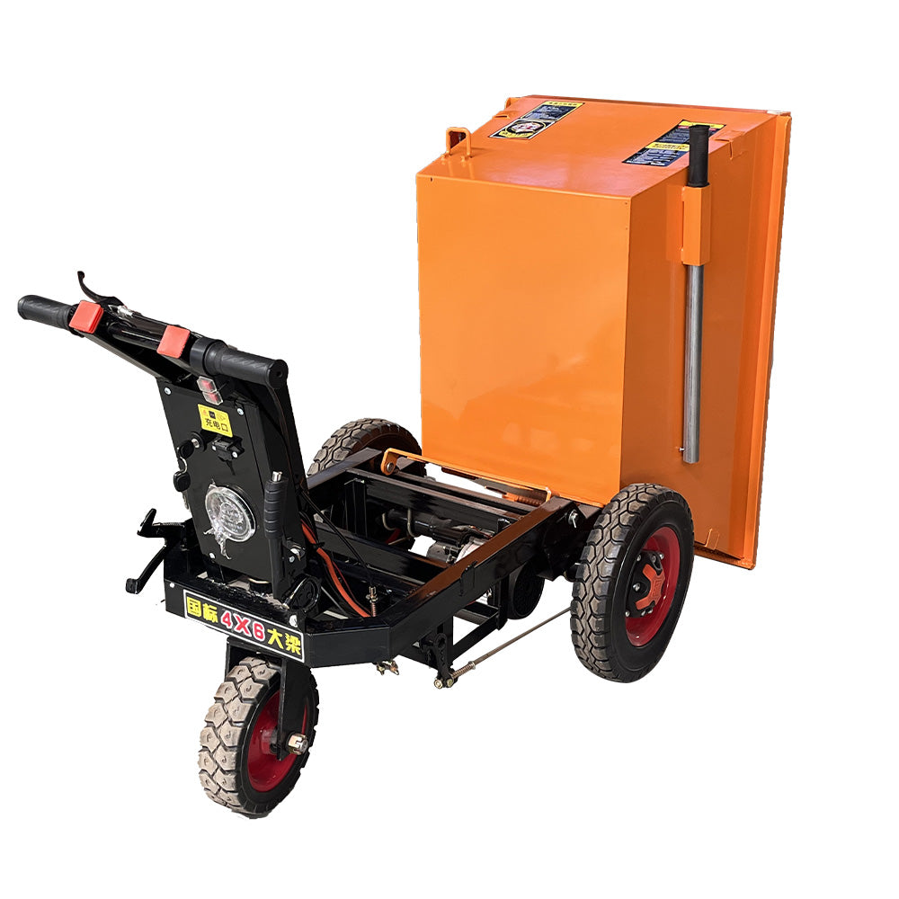 Electric push double dump truck  Engineering vehicle