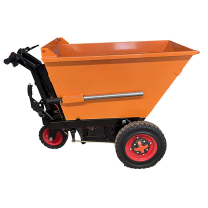 Electric push double dump truck  Engineering vehicle