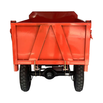 Electric engineering tricycle three-door brick pulling vehicle