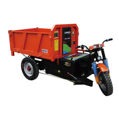Electric engineering tricycle three-door brick pulling vehicle