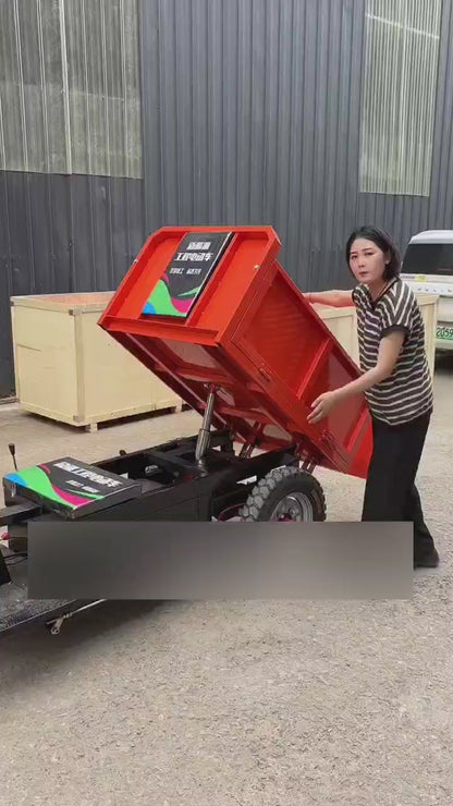 1.2m hydraulic dump electric tricycle Engineering vehicle