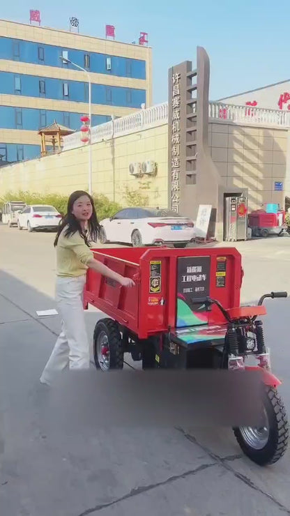 1.4m Carriage Electric Tricycle Construction Site Transporter